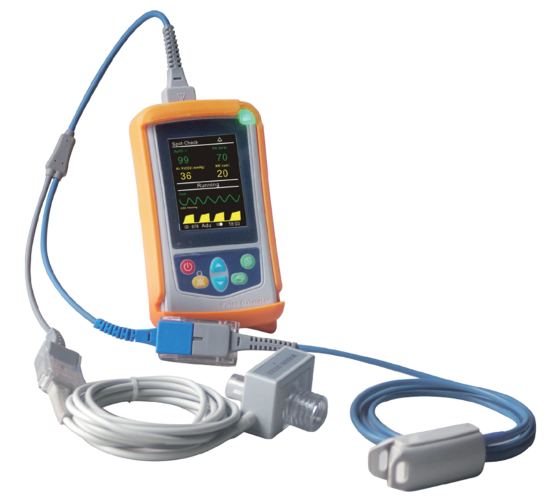 UT100CM Handheld Capnography Monitor with SPO2 Mainstream ETCO2 PR RESP