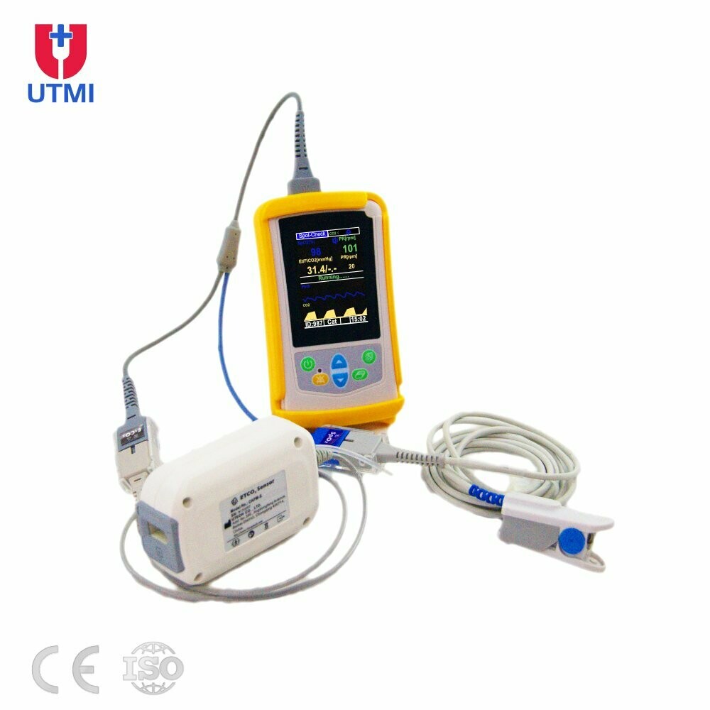 UT100CS Handheld Capnography Monitor - SPO2 Sidestream ETCO2 PR RESP