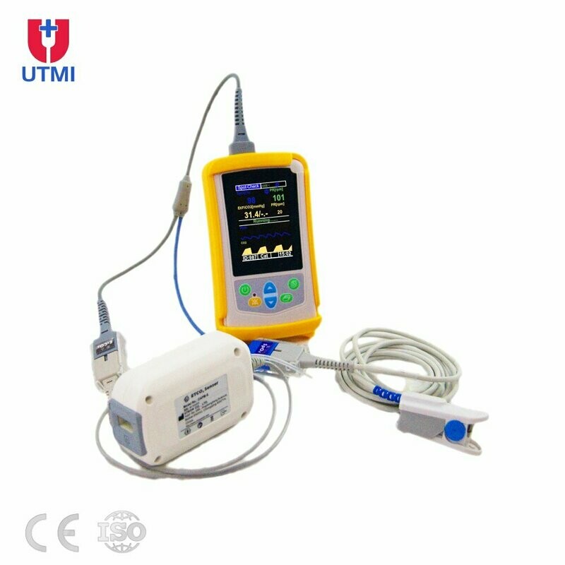 UT100CS Handheld Capnography Monitor - SPO2 Sidestream ETCO2 PR RESP