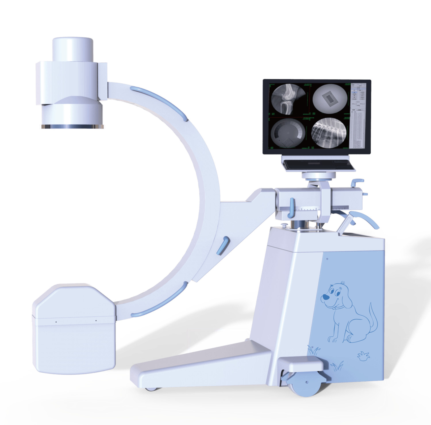 VET1120 Veterinary Digital Mobile Digital Radiography C-arm X-Ray Machine