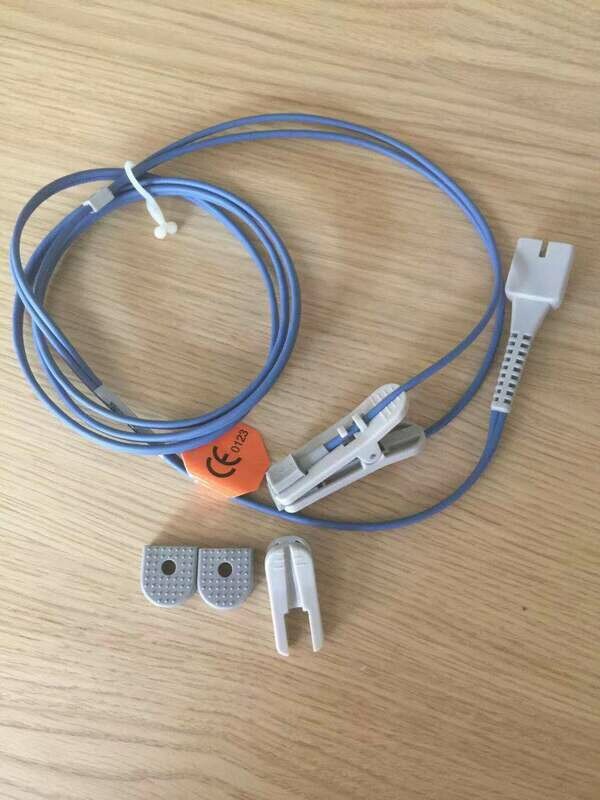 Veterinary Y- Clip SpO2 Sensor - DP9 pin