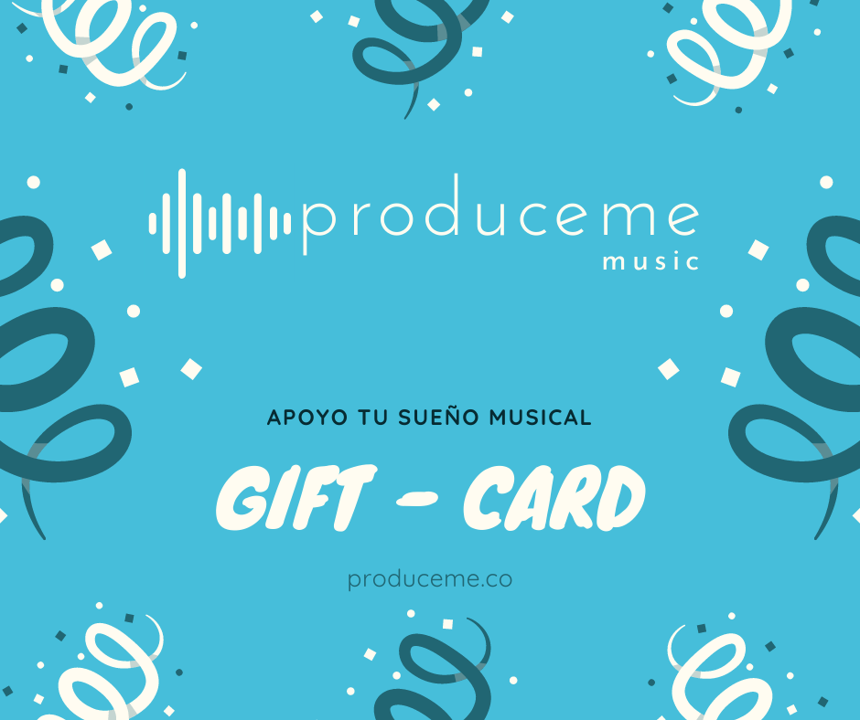 Tarjeta regalo - Ayuda a un talento a realizar su sueño. (o Ahorra para tu canción). Desde $100,000