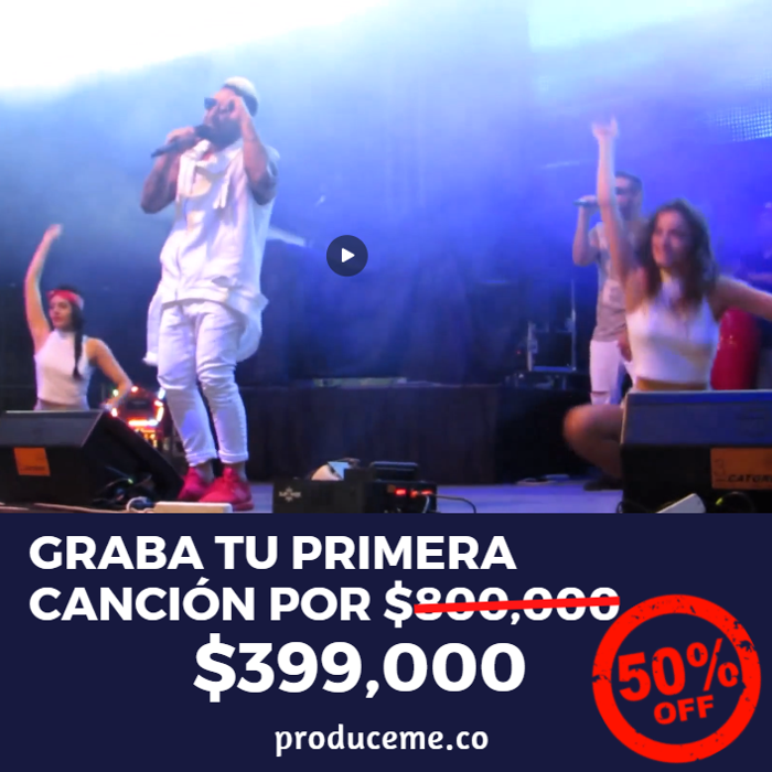 Producción Musical Básica de una Canción - Recibe GRATIS Pista instrumental y CoverAudio para Youtube y Spotify. Precio normal $800,000 Oferta por pocos días: