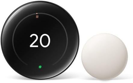 Google Nest Wi-Fi Smart Learning Thermostat (4th Generation) - Polished Silver