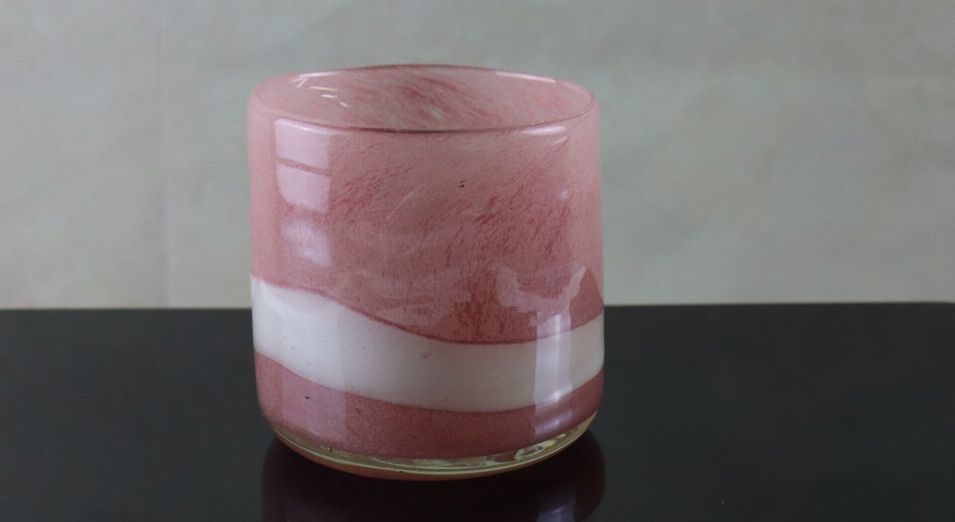 Waxinelichthouder rose glas 8,5 cm Demia PTMD