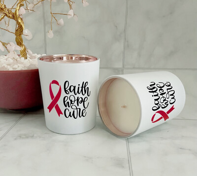 Pink Cancer Candle