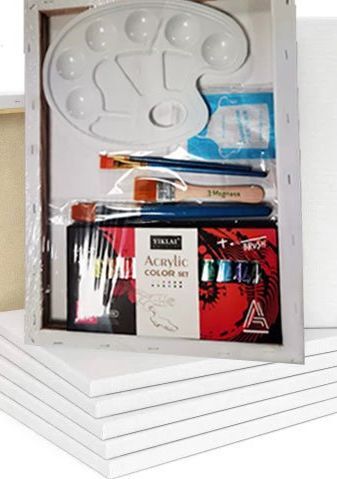 Piggy Got Flowers Painting Kit & Video Tutorial