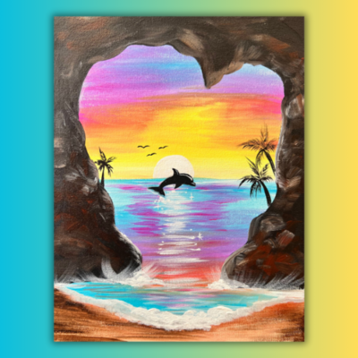 Paradise Cove at home Painting Kit & Video Tutorial