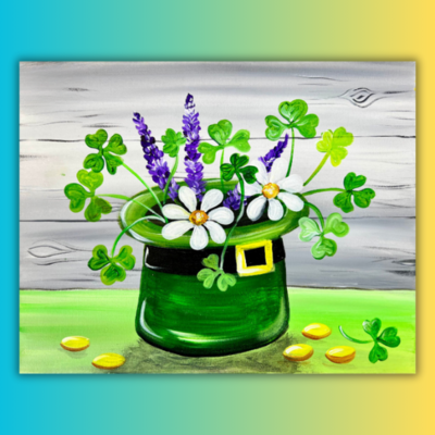 St. Patrick's Day Bouquet At Home Painting Kit & Video Tutorial
