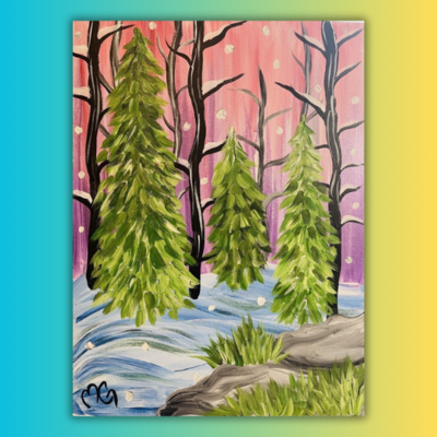 Winter Wonderland Painting Kit & Video Tutorial