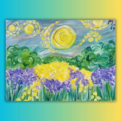 Monet meets Van Gogh Paint at home kit & Video Tutorial