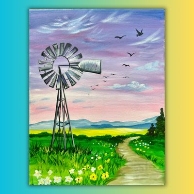 Country Road Dream At Home Painting Kit & Video Tutorial