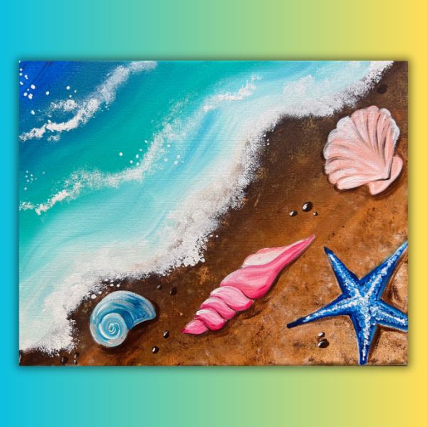 Shoreline Treasures At Home Painting Kit & Video Tutorial