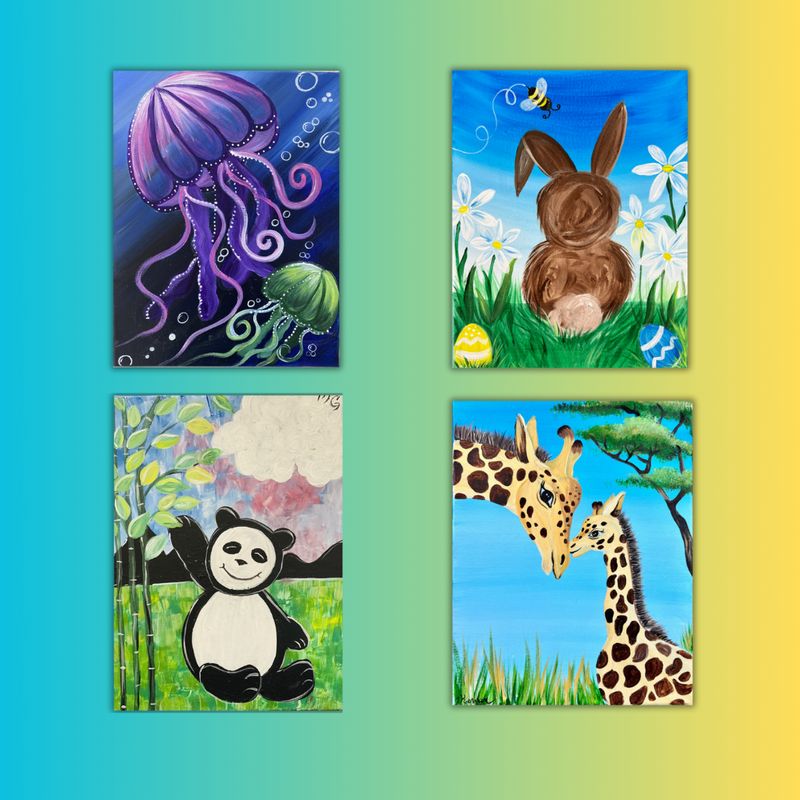 Kid's Bundle Painting Kit & Video Tutorial