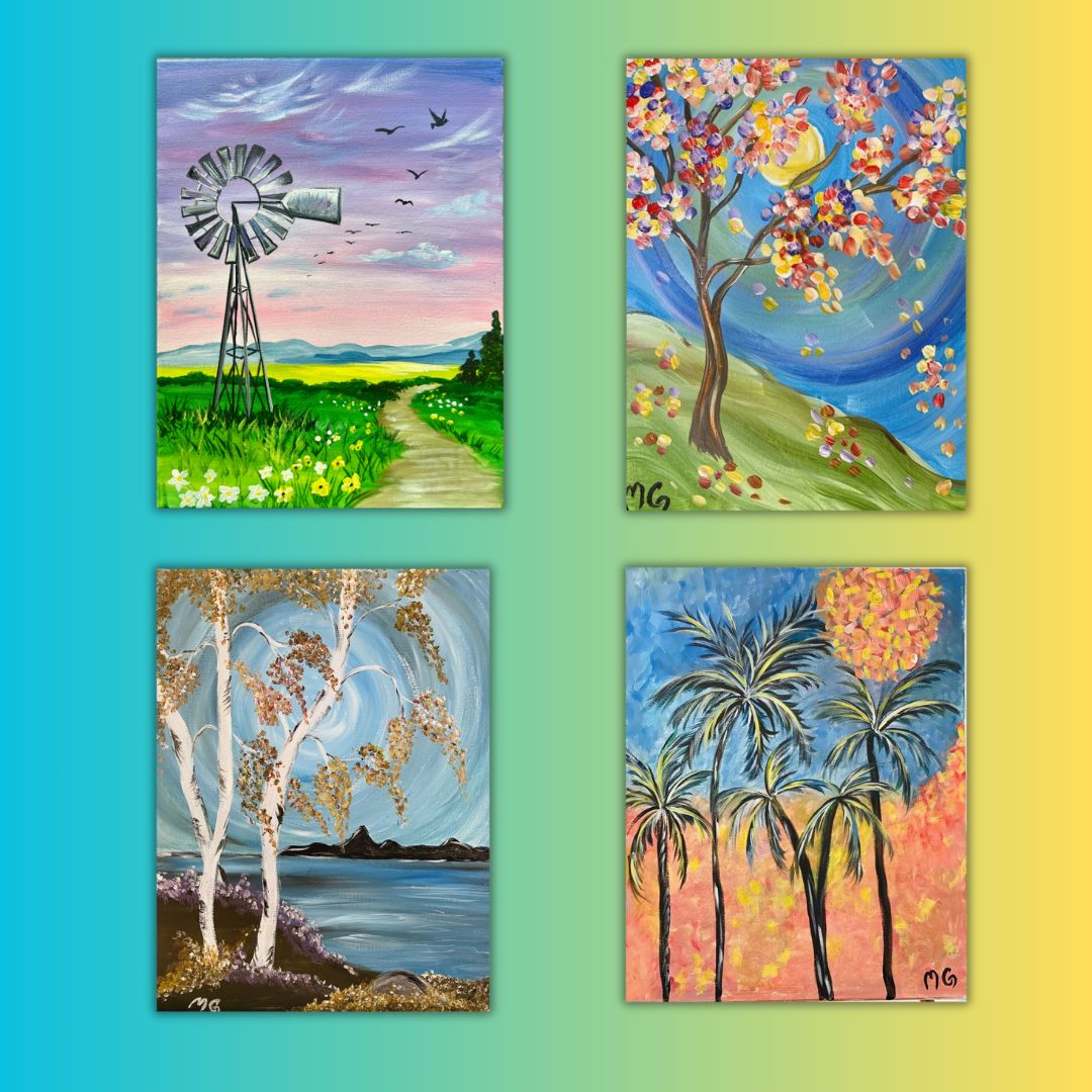 Fall Bundle Painting Kit & Video Tutorial