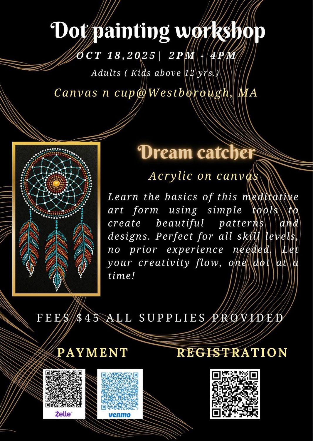 DOT Painting Workshop - October 18 - 2pm to 4pm