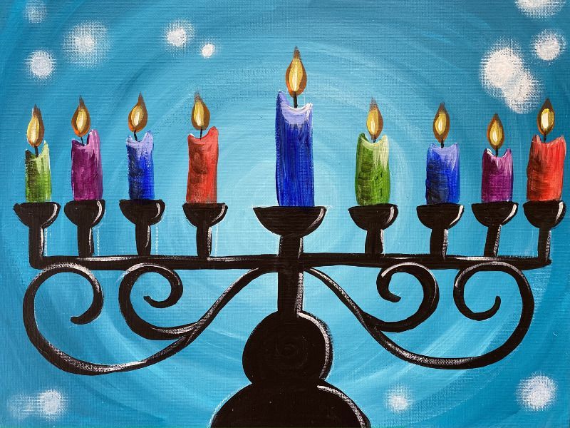 Menorah Painting kit & Video Tutorial