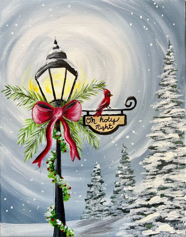Christmas Lamppost Painting Kit & Video Tutorial