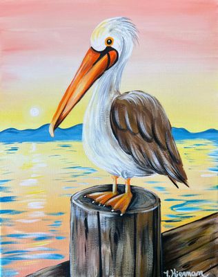 Pink Pelican at home Painting Kit & Video Tutorial Pink Pelican at home Painting Kit & Video Tutorial