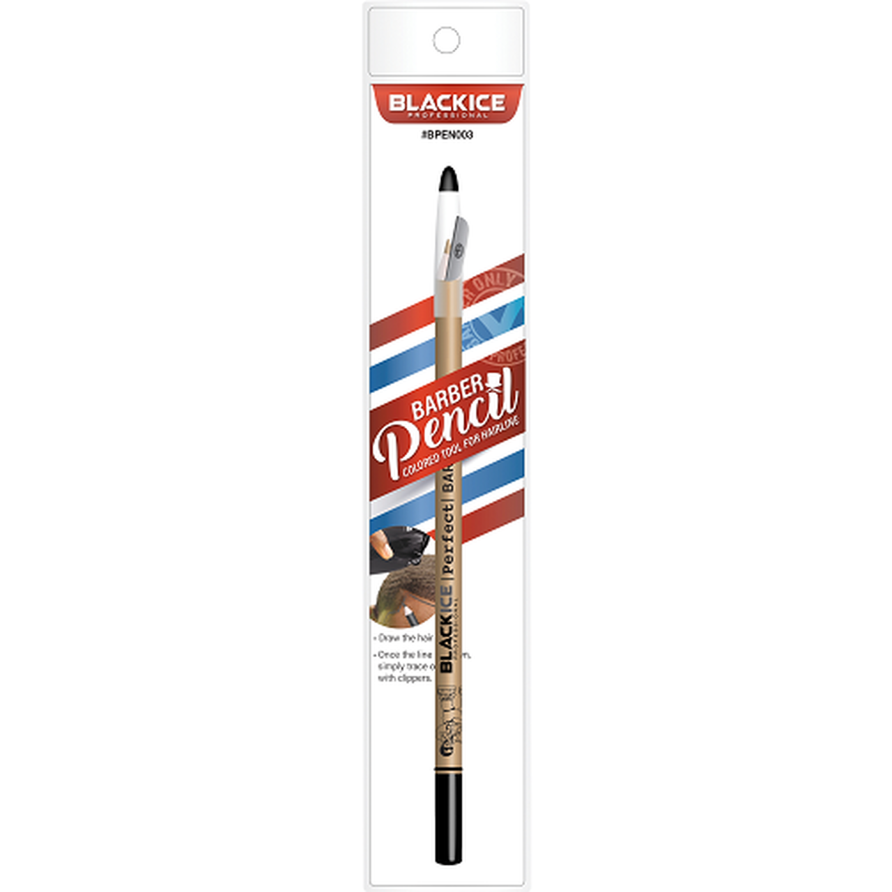 Black Ice Tan Barber Pencil