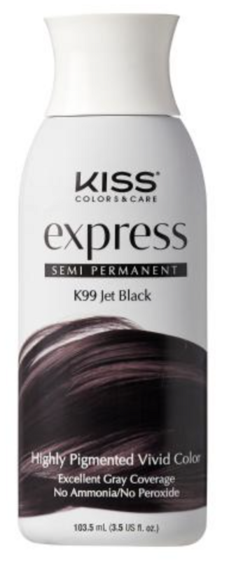 KISS Express Color Semi-Permanent Hair Color (K98 Black)