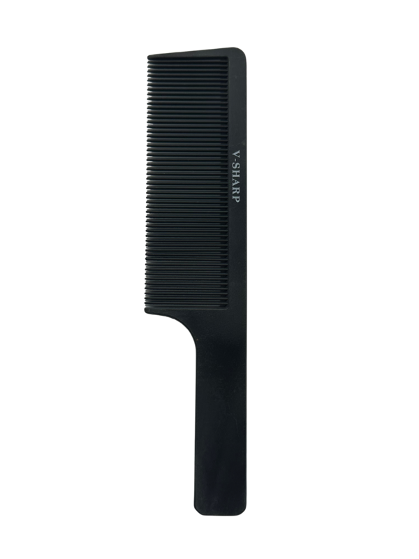 V-Sharp Black Flat Top Comb