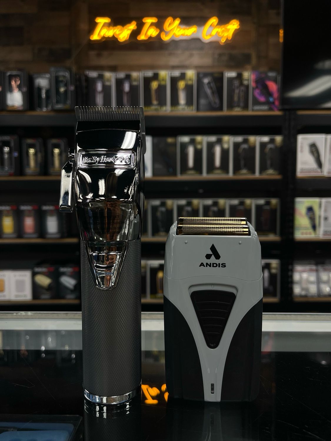 Babyliss Sliver Fx Clipper + Andis ProFoil Shaver