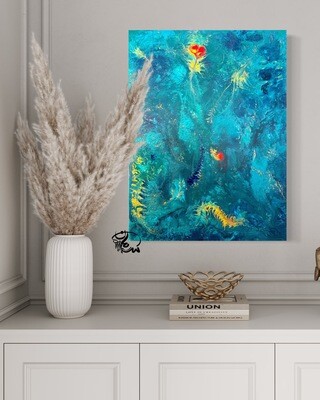 Original Abstract, Pouring Art