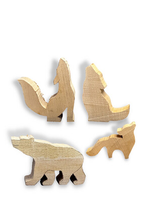 4PCS Wood Carving Rough Out Blanks