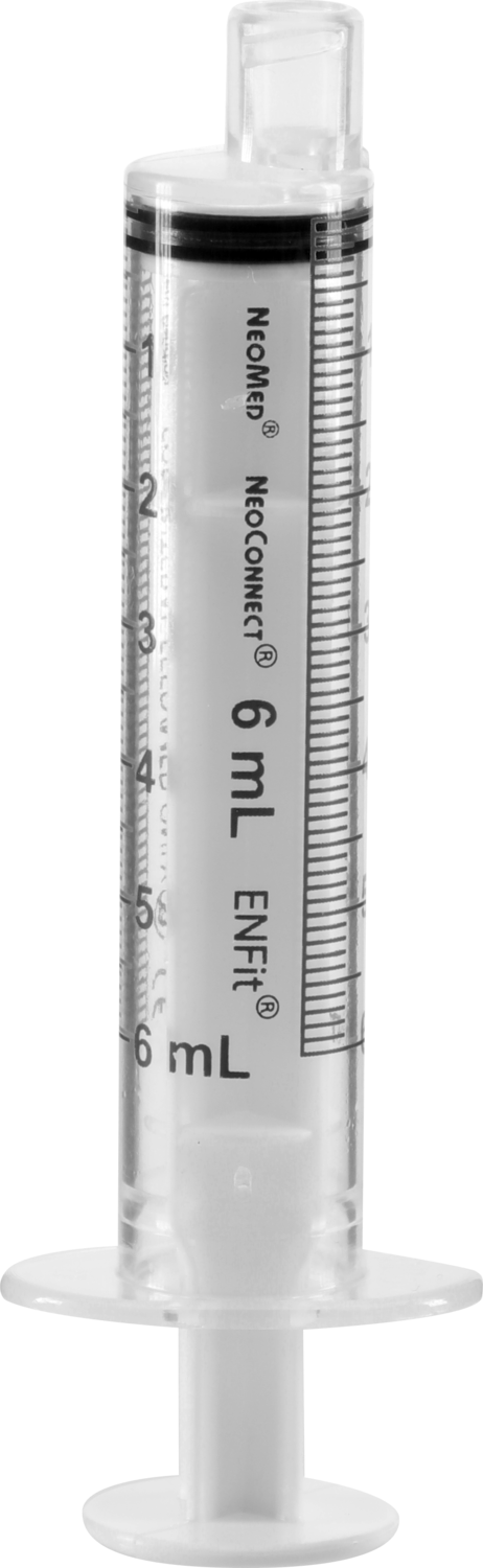 6mL NeoMed ENFit O-ring Syringe-Case of 25-Reusable
