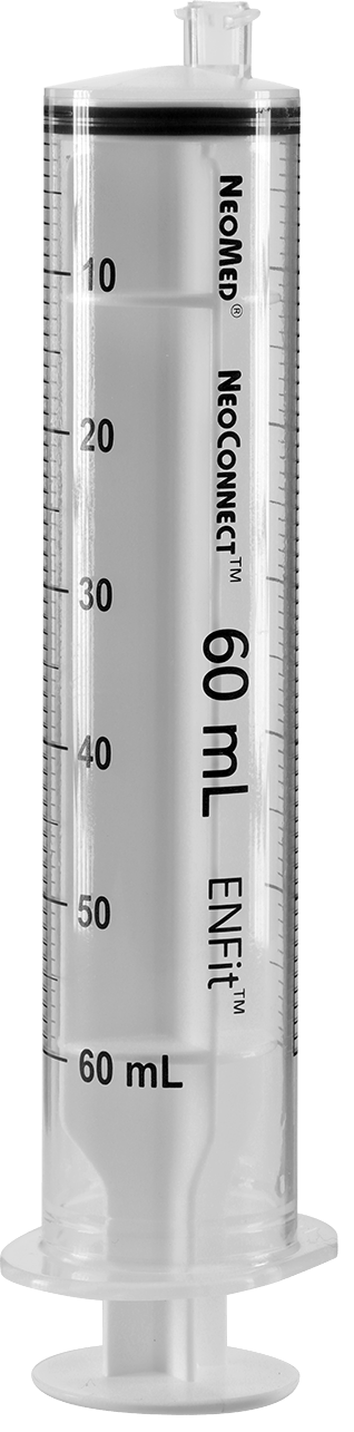 60mL NeoMed ENFit O-ring Syringe-Case of 10-Reusable