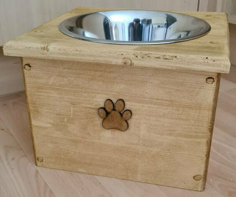 Single Bowl Dog Extra Large - 24cm Bowl -  6 Heights