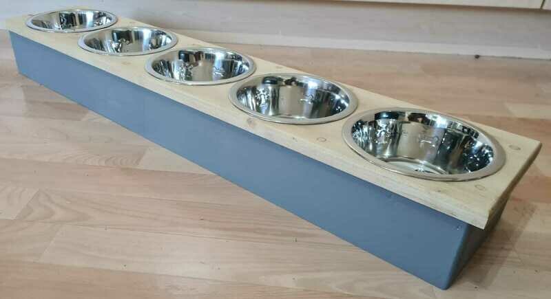 5 Bowl Cat Or Dog  - 17cm Bowl -  3 Heights