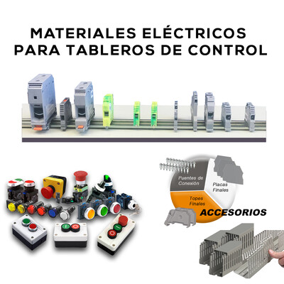 Materiales eléctricos para tableros de control
