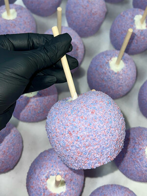 Dipped Apples - Cotton Candy