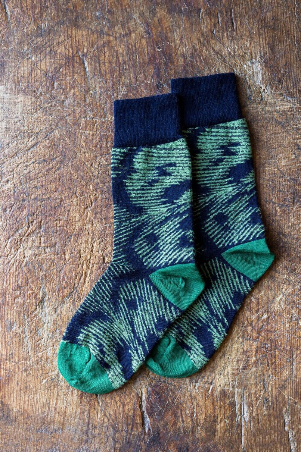 SOCKS PAVO-NAVY/GREEN