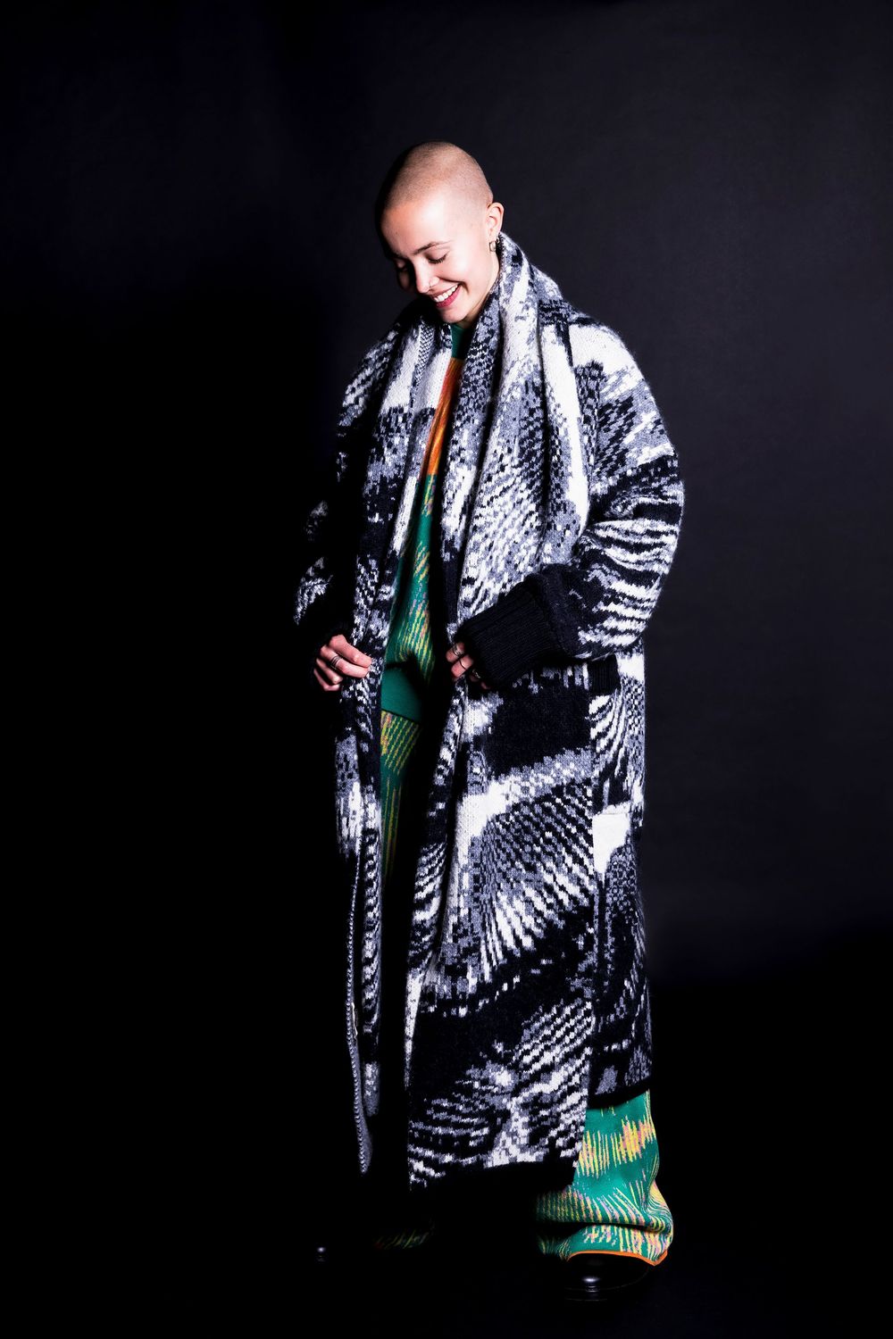 LUCIUS MONO WOOL BLEND COAT