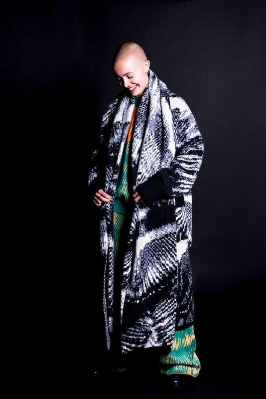 LUCIUS MONO WOOL BLEND COAT