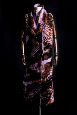 LUCIUS CHESTNUT WOOL BLEND SCARF