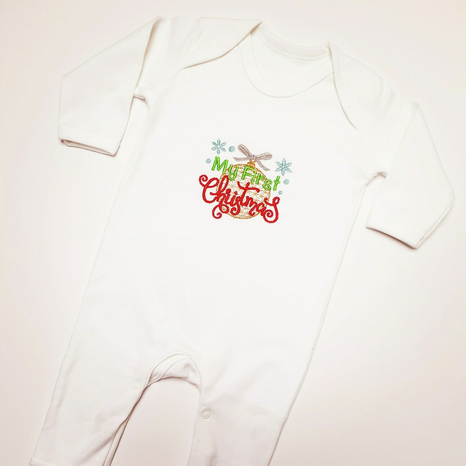 my first christmas sleepsuit