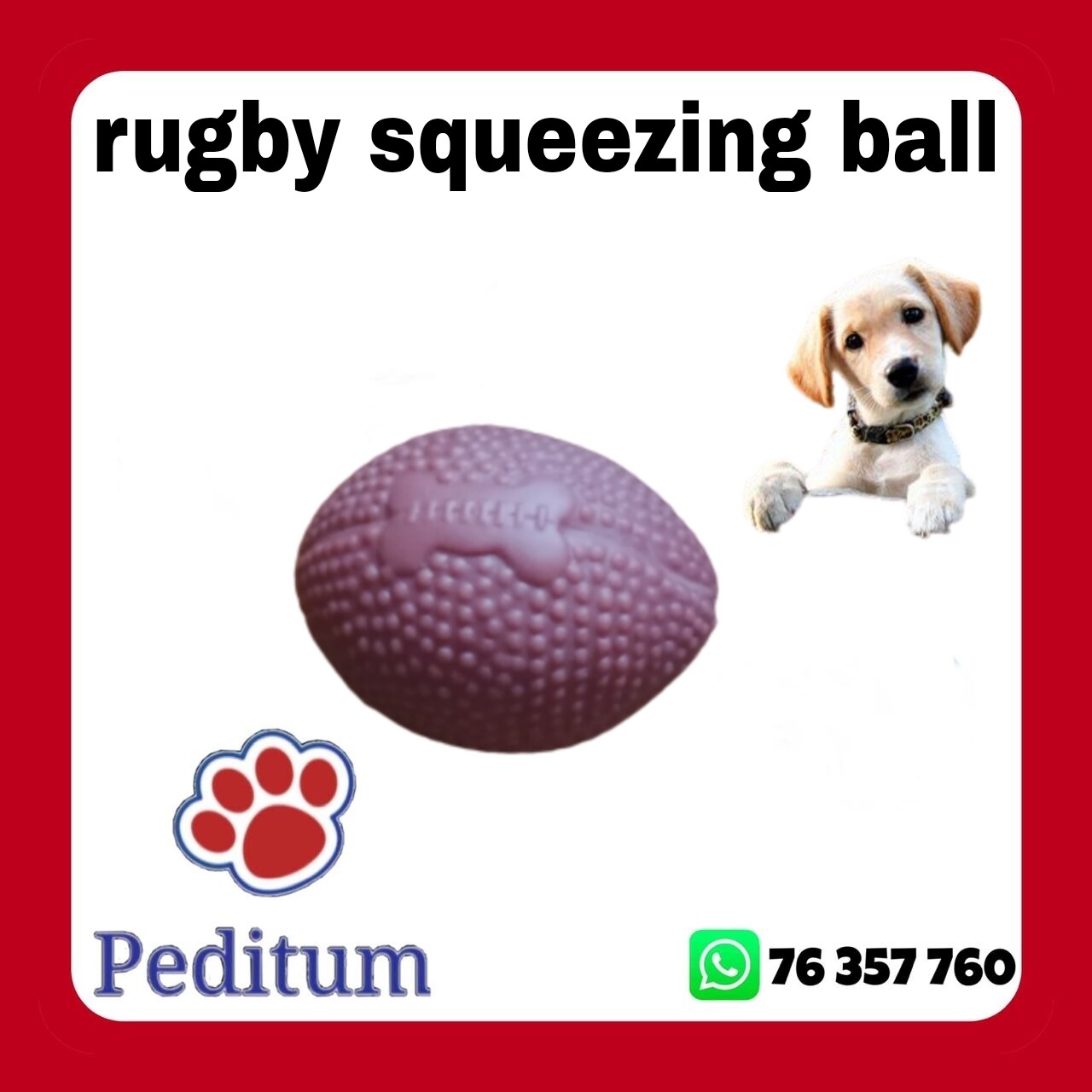 Dog Rugby Squeezing Ball