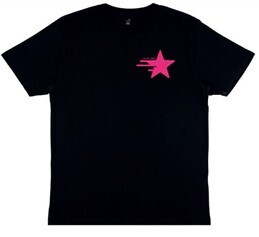 &quot;Wandering Star&quot; Unisex Classic Tee - Black with Pink Graphic