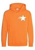 “Wandering Star” Kids Pullover Hoodie - Orange Crush