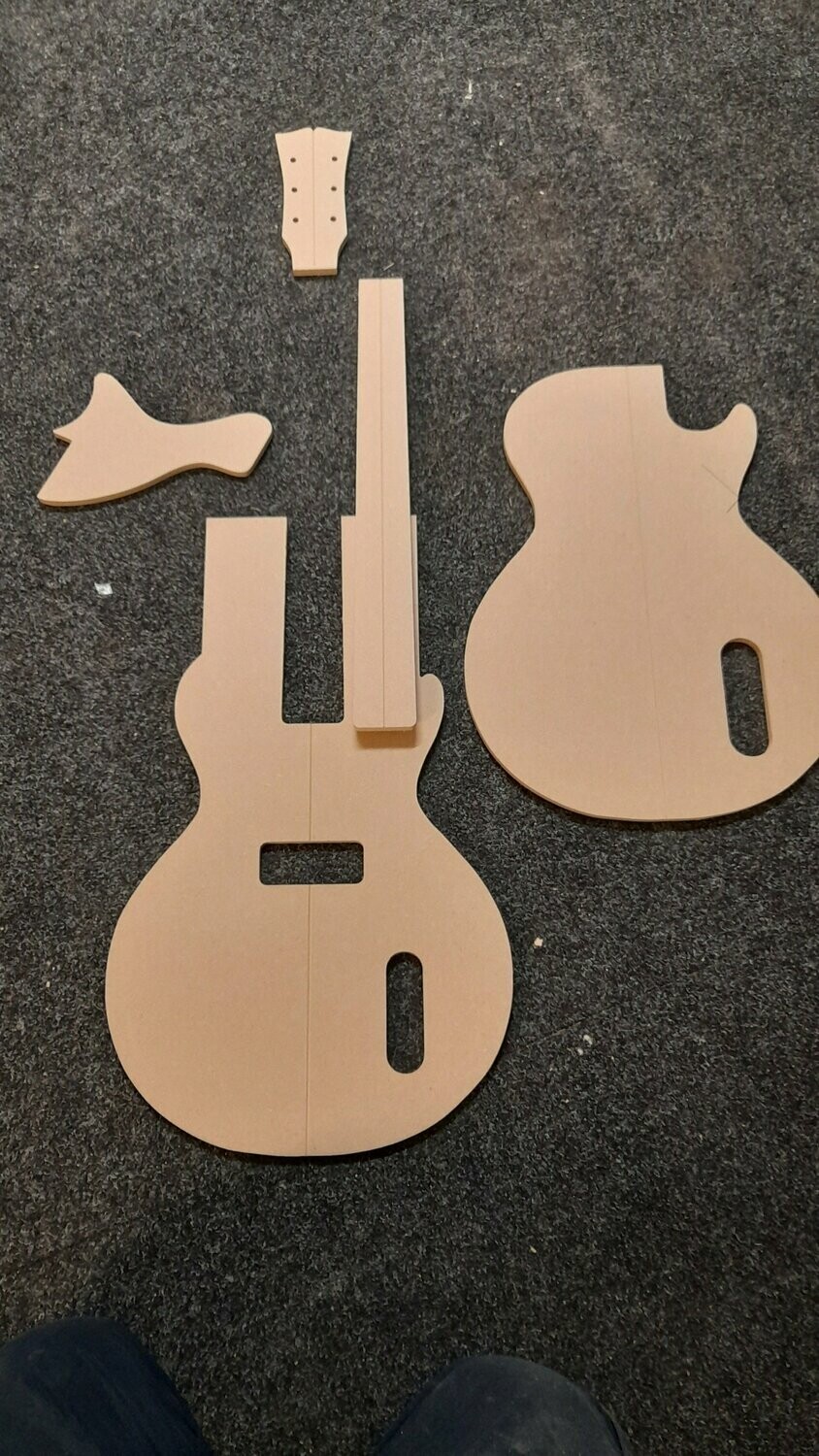 Junior Single Cutaway Set of Templates