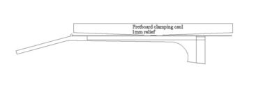 Fretboard clamping caul