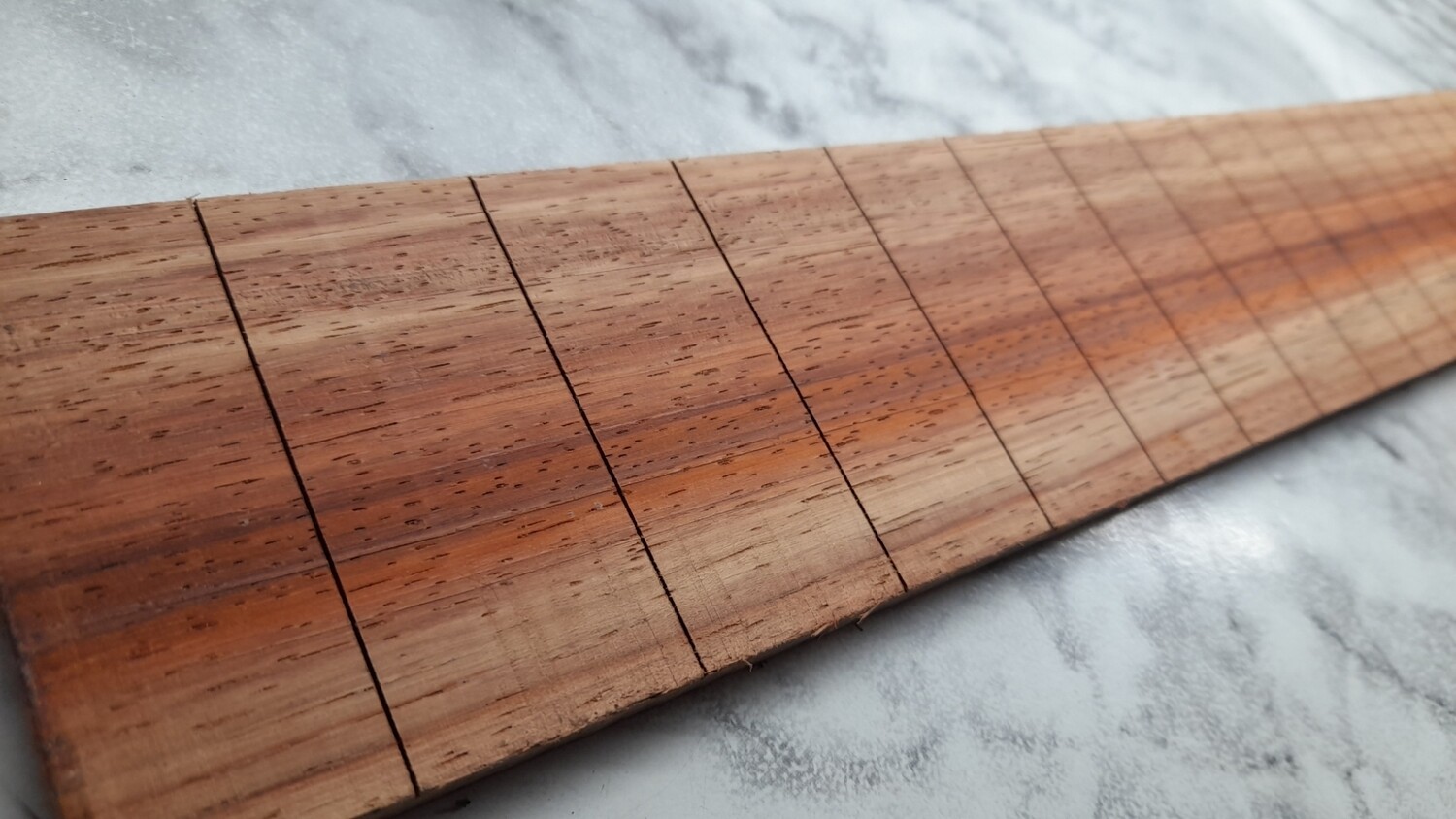 Finished Padauk Fretboard 25"