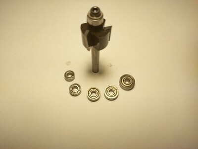 Binding Channel Guided Router Bit Set 3.5-5.5mm