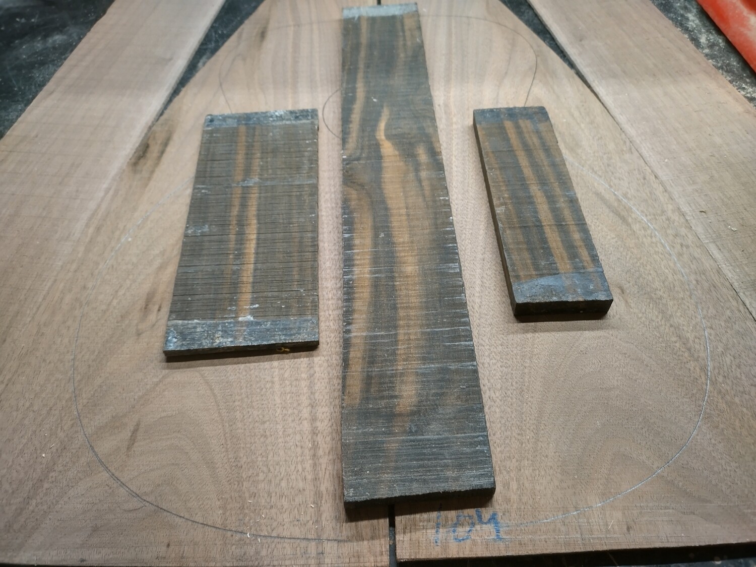 African ebony acoustic guitar combo