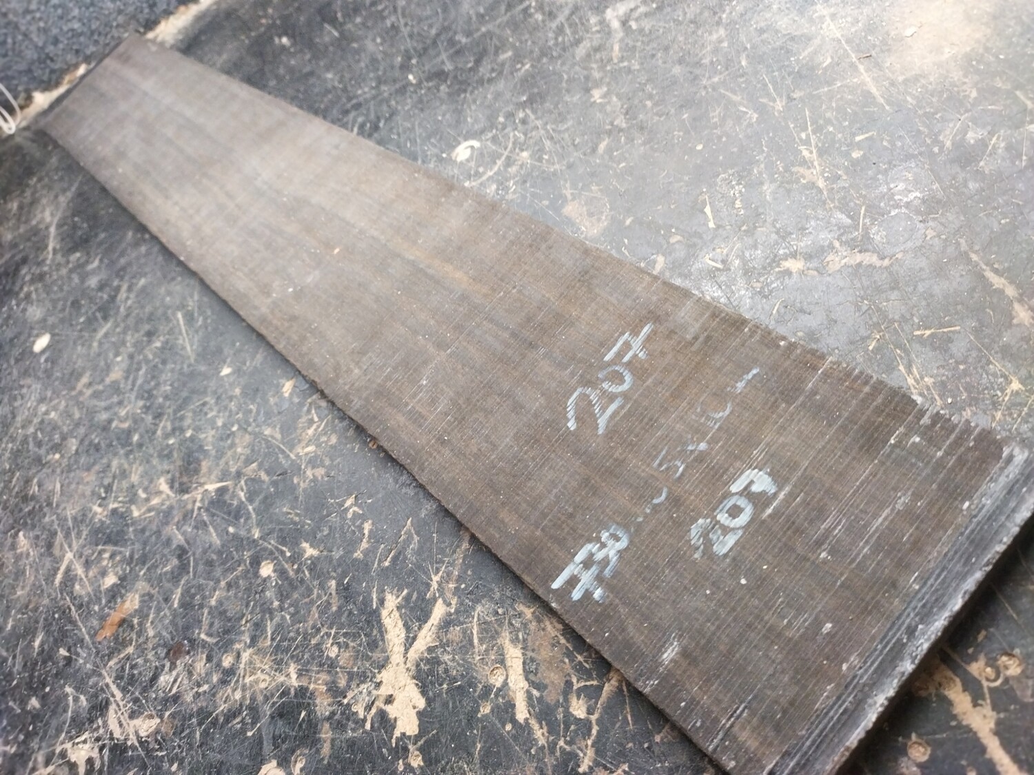 Bass 6 string fretboard blank ebony 207