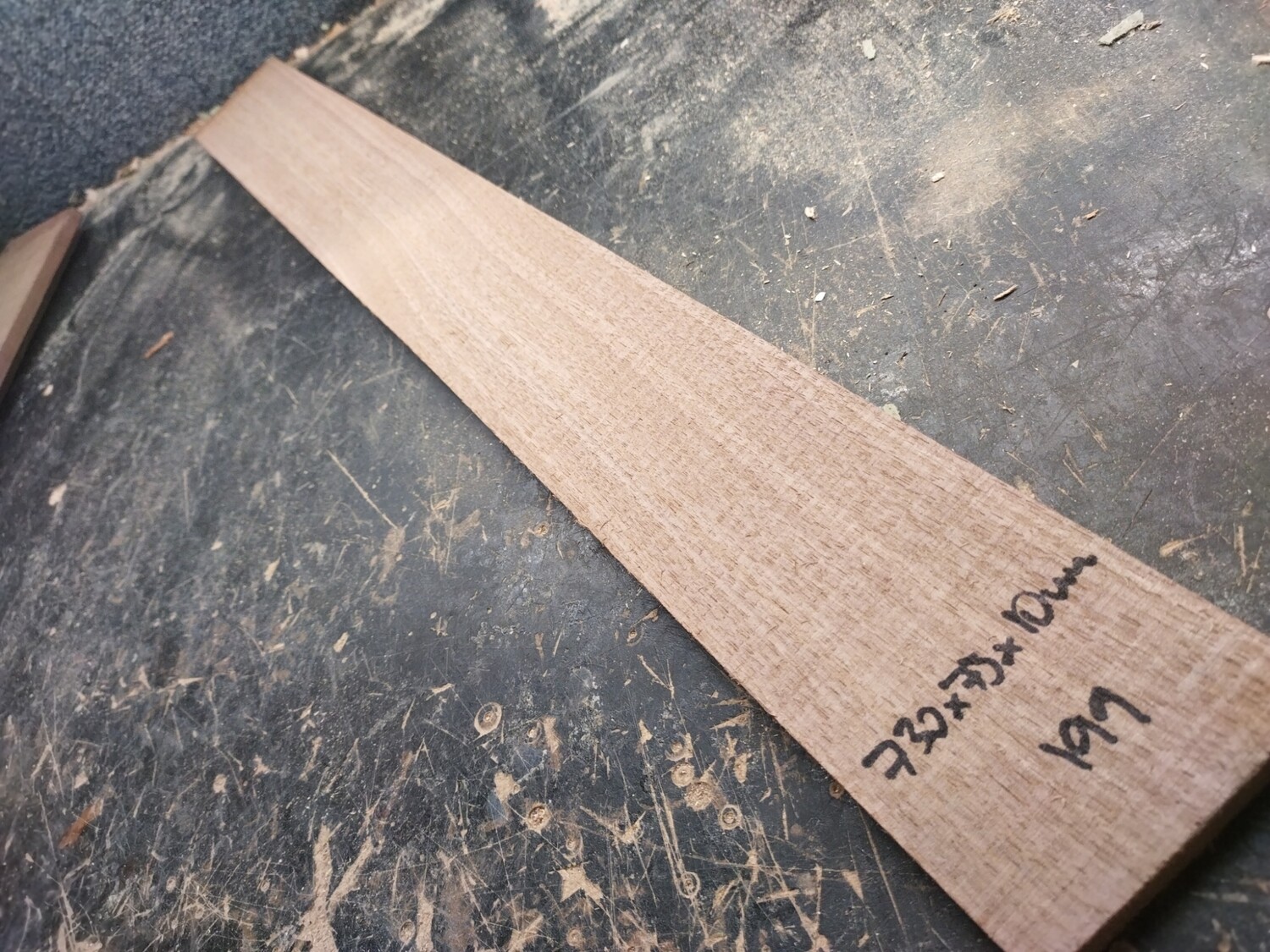 Bass 4 string fretboard blank American walnut 199